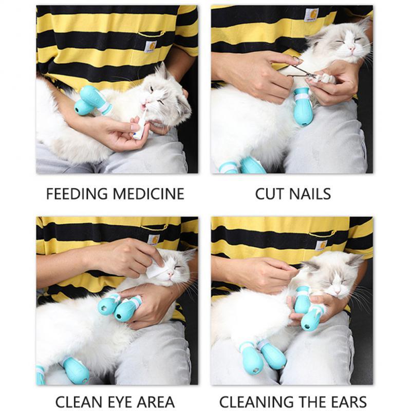 Adjustable Cat Foot Claw Cover Anti-Scratch Prickly Nail Glove